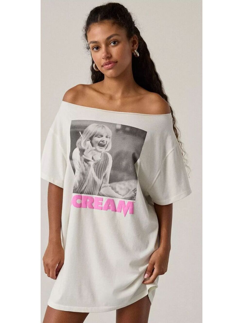 (S/M) NWOT URBAN OUTFITTERS SCREAM MOVIE GRAPHIC TEE SHIRT DRESS HALLOWEEN